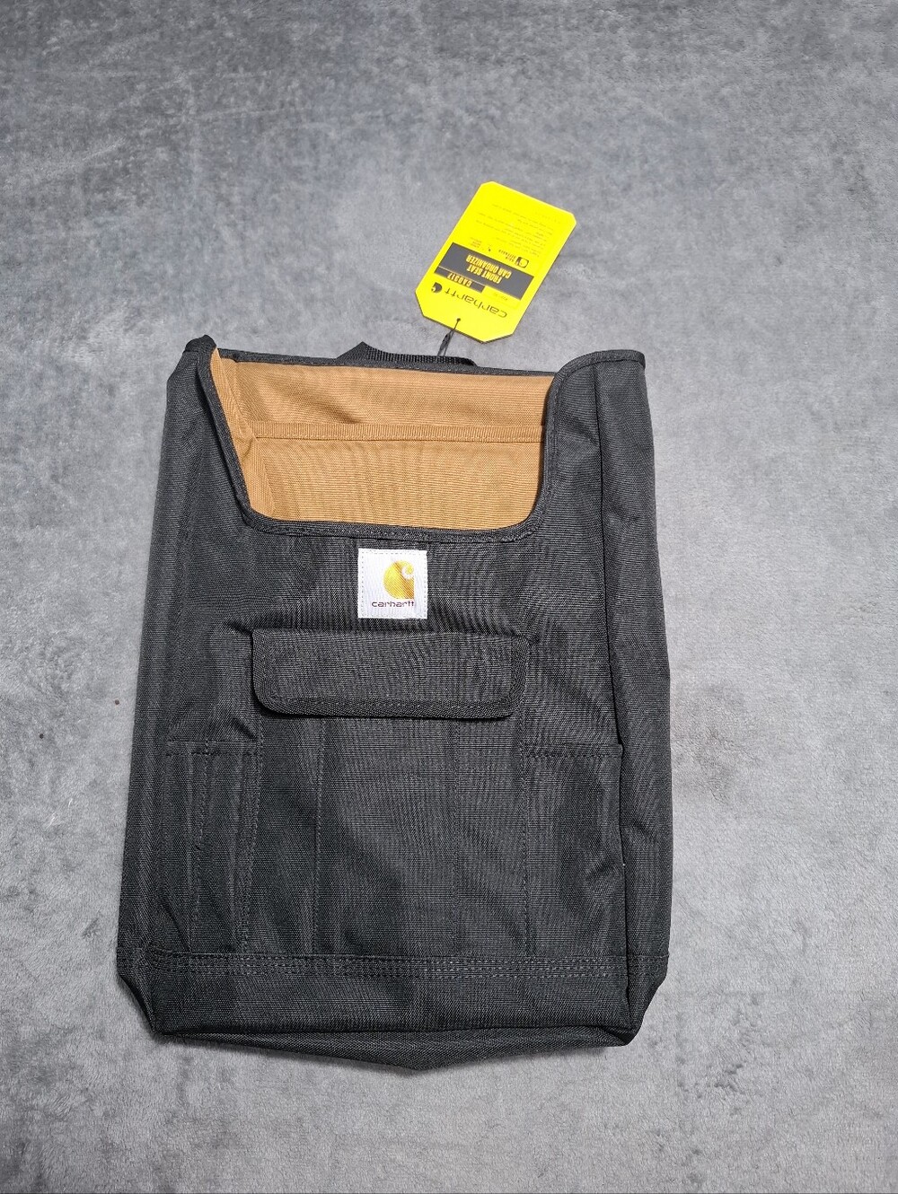 NWT Carhartt Front Seat Car Organizer - Black Heavy-duty Canvas Multi Pockets